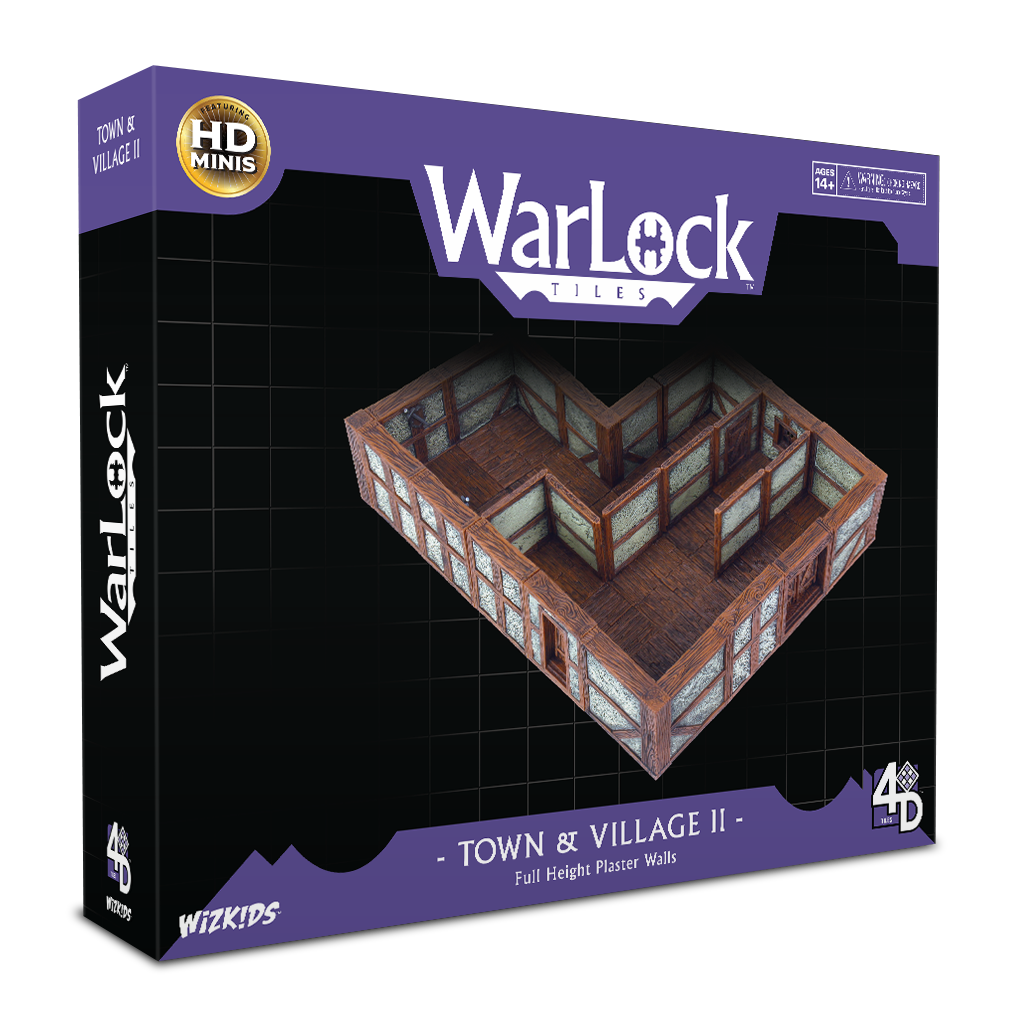 WarLock Tiles: Town & Village II - Full Height Plaster Walls