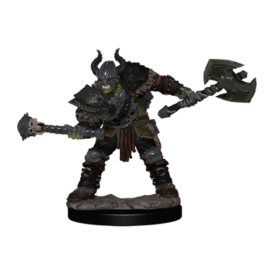 Pathfinder Battles: Half-Orc Barbarian Male