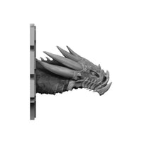 White Chromatic Dragon Wall-Mountable Bust