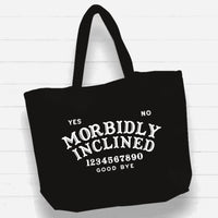 Witchwood Bags: Beach Bag / XL Tote Bag - "morbidly inclined"