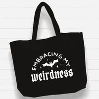 Witchwood Bags: Beach Bag / XL Tote Bag - "embracing my weirdness"