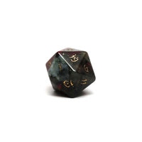 African Bloodstone D20 Dice  - Elvenkind Font