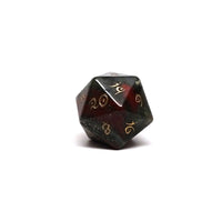 African Bloodstone D20 Dice  - Elvenkind Font