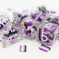 Foam Brain Games Pride Flag RPG Dice Set