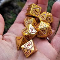 Valentine Heart Metal Dice Set