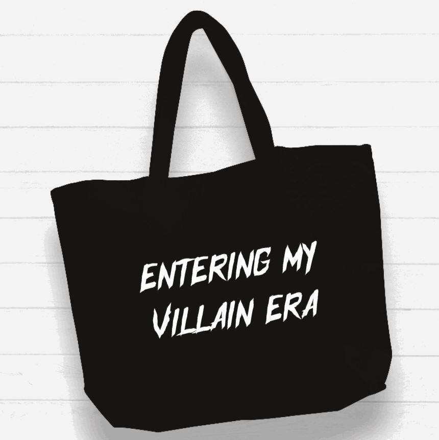 Witchwood Bags: Beach Bag / XL Tote Bag - "entering my villain era"