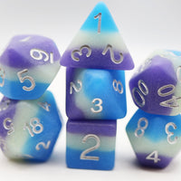 Blueberry Snow Cone RPG Dice Set
