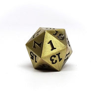 Legendary Bronze D20 Dice - Metal Single 20 Sided Dice