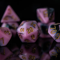 Bubblegum Goth Acrylic Dice Set