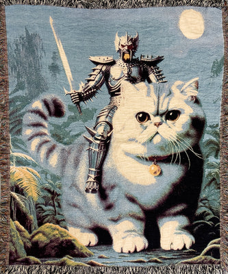 Cat Warrior Blanket