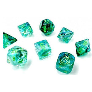 Borealis Polyhedral Kelp/Light Green Luminary 7-Die Set