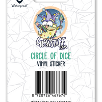 Sticker: Circle of Dice Waterproof Die Cut