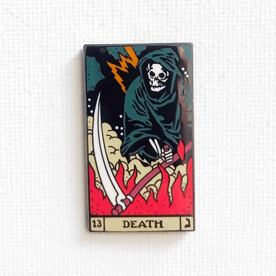 Death Tarot Card Pin (Second Variant)