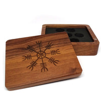 Helm of Awe Wooden Dice Case