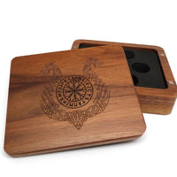 Ornate Helm of Awe Wooden Dice Case