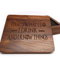 I Drink and I Know Things Wooden Dice Case