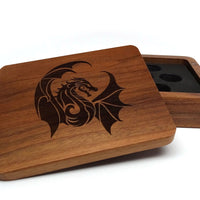 Winged Dragon Wooden Dice Case