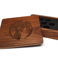 Raven Wooden Dice Case