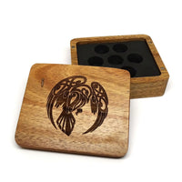 Raven Wooden Dice Case