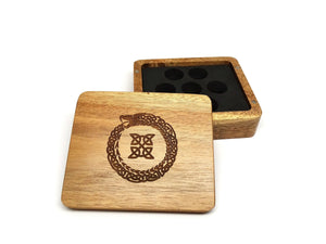 Ouroboros Wooden Dice Case