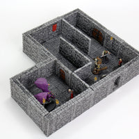 WarLock Tiles: Dungeon Tiles II - Full Height Stone Walls Expansion