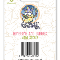 Sticker: Dungeons & Bunnies Waterproof Die Cut