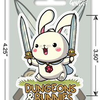 Sticker: Dungeons & Bunnies Waterproof Die Cut