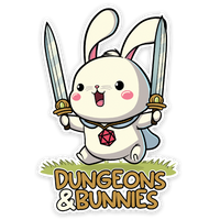 Sticker: Dungeons & Bunnies Waterproof Die Cut