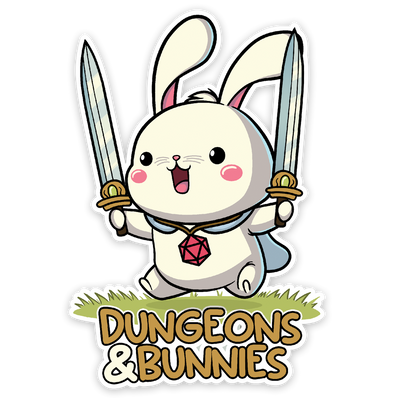 Sticker: Dungeons & Bunnies Waterproof Die Cut