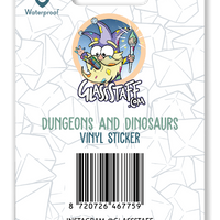 Sticker: Dungeons & Dinosaurs Waterproof Die Cut