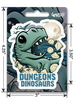 Sticker: Dungeons & Dinosaurs Waterproof Die Cut