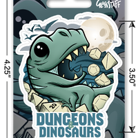 Sticker: Dungeons & Dinosaurs Waterproof Die Cut