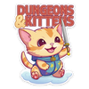 Sticker: Dungeons & Kittens Waterproof Die Cut