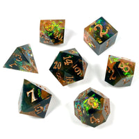 Amber Shards Sharp Edge Dice Set