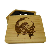 Winged Dragon Wooden Dice Case