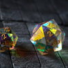 Large Dragon Egg Dichroic Glass D20 Gemstone Dice