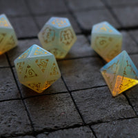 Dragon Shield Gemstone Opalite (And Box) Dice Set