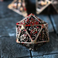 Bloody Medusa Hollow Metal Dice Set