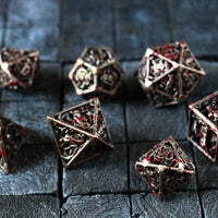 Bloody Medusa Hollow Metal Dice Set