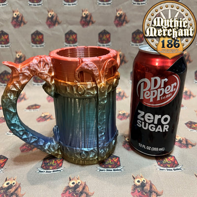 Wrought Iron and Wood look Can Holder Mythic Mug from Ars Moriendi 3D - Dungeons and Dragons, Pathfinder, TTRPG, Dice Cup/Roller