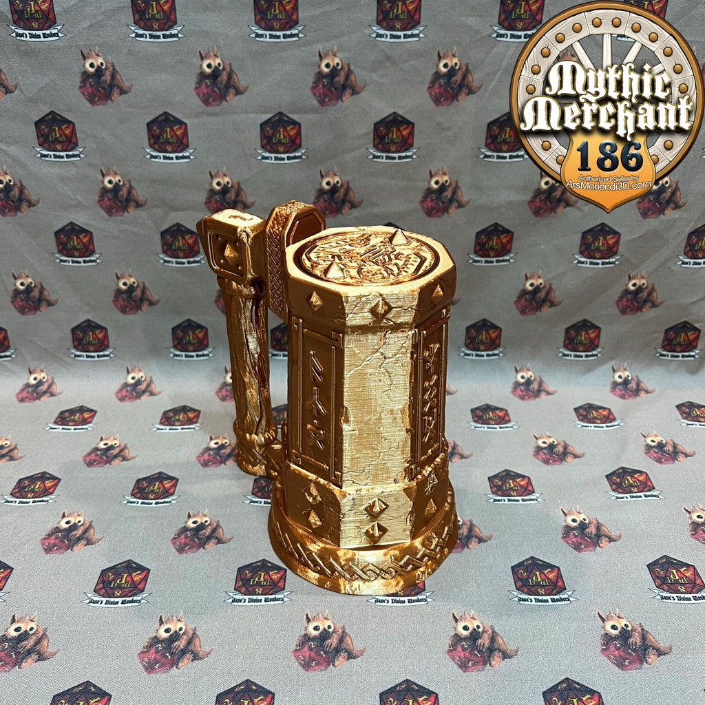 Dwarf Can Holder Mythic Mug from Ars Moriendi 3D - Dungeons and Dragons, Pathfinder, TTRPG, Dice Cup/Roller