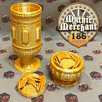 Treasure Can Holder Mythic Mug from Ars Moriendi 3D - Dungeons and Dragons, Pathfinder, TTRPG, Dice Cup/Roller