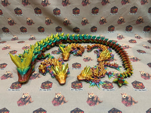 Articulated Baby Dragon, 3D printed, flexi dragon