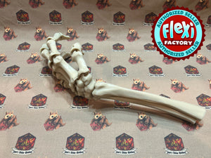 Flexi Skelton hand 3D Printed/Halloween decor/