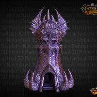 Warlock Class 3D Printed Dice Tower