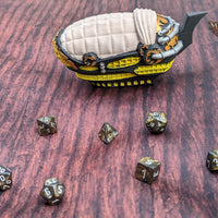 Steampunk Blimp Airship 3D Printed Dice Vault