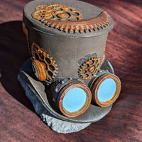 Steampunk Clock Hat 3D Printed Dice Vault