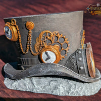 Steampunk Clock Hat 3D Printed Dice Vault