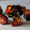 Dark Blood Handmade Resin Dice Set