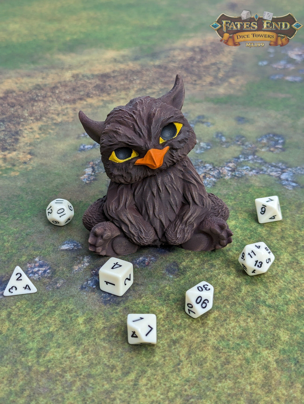 Owlbear Cub 3D Printed Dice Jail